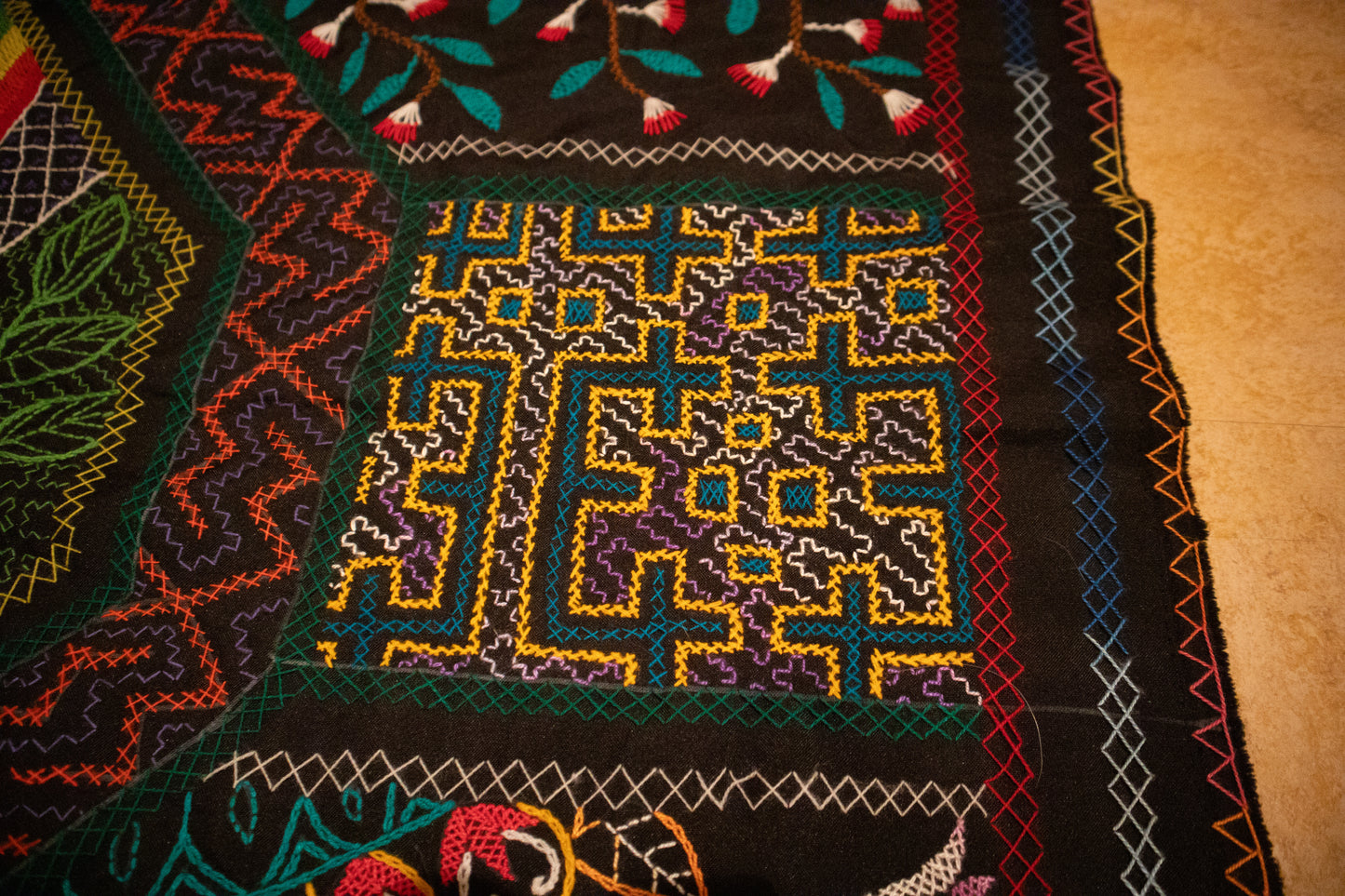 Large Kené tapestry