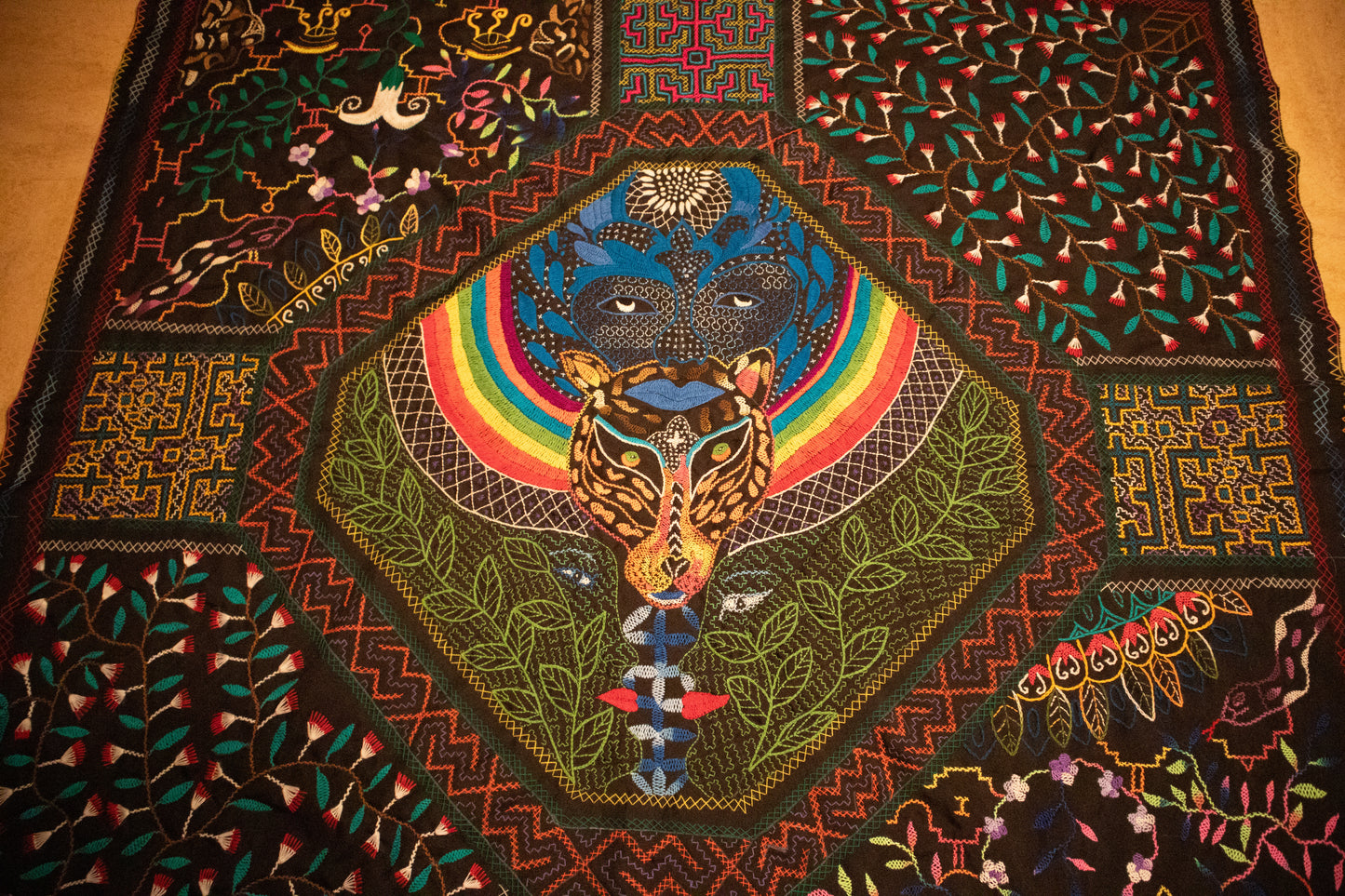 Large Kené tapestry