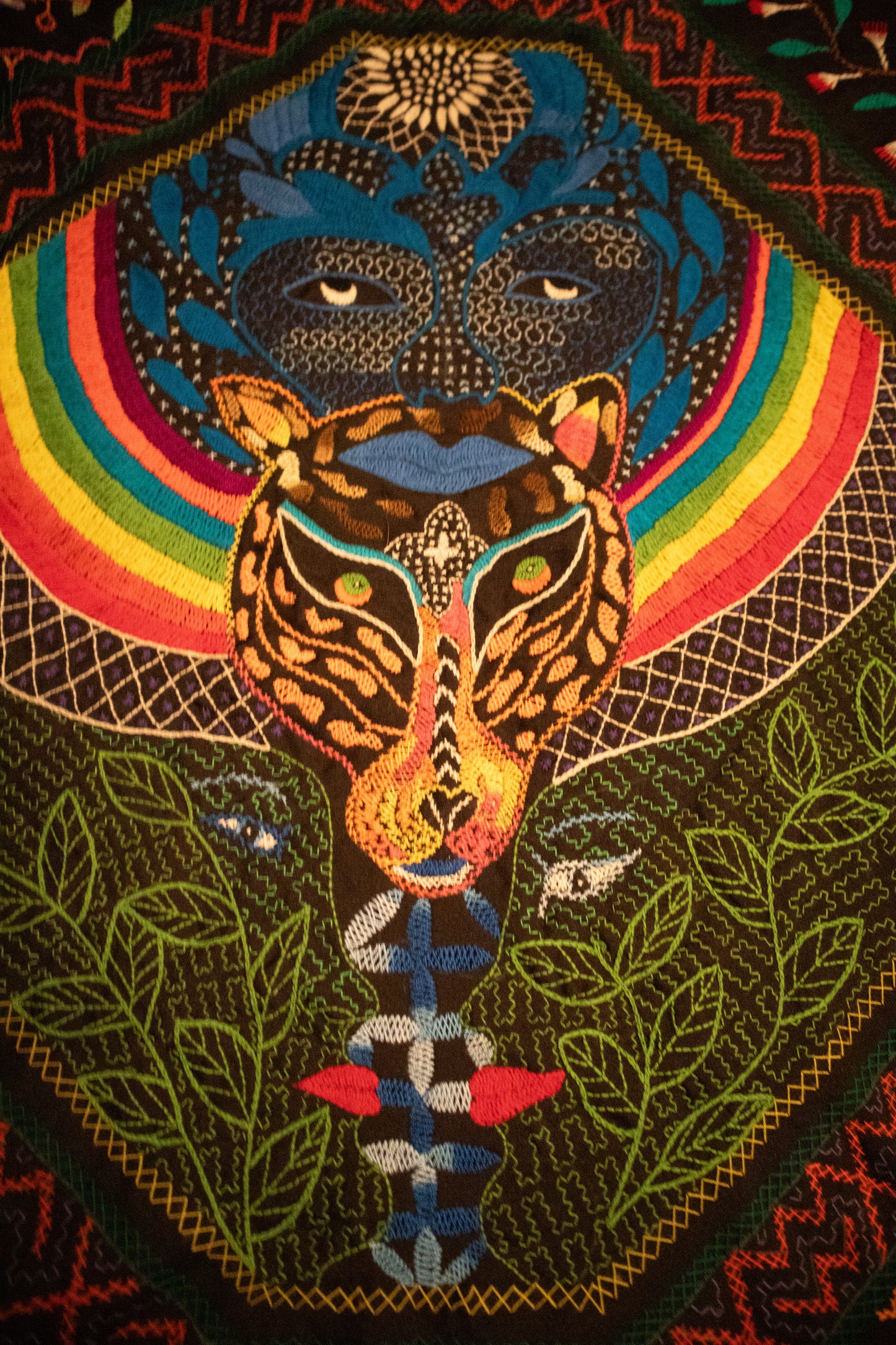 Large Kené tapestry